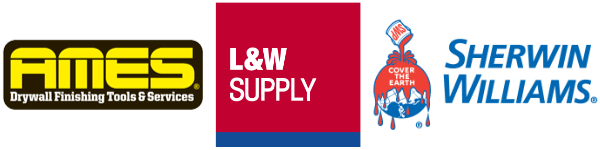 product logos: AMES, L & W Suppy and Sherwin Williams 